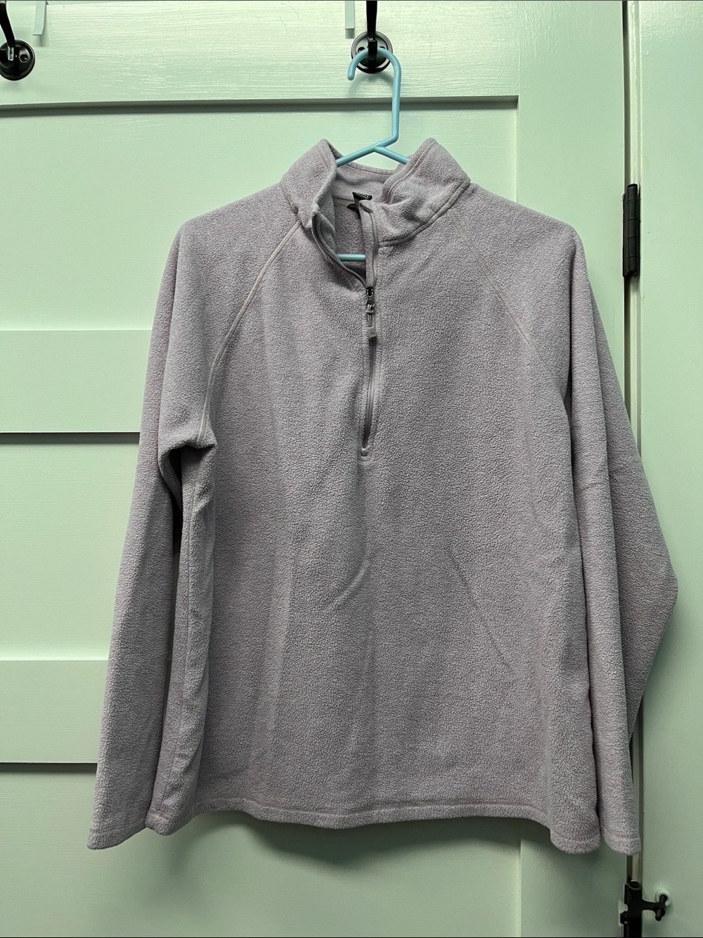 Eddie Bauer Lavender Quarter-Zip Fleece Pullover
